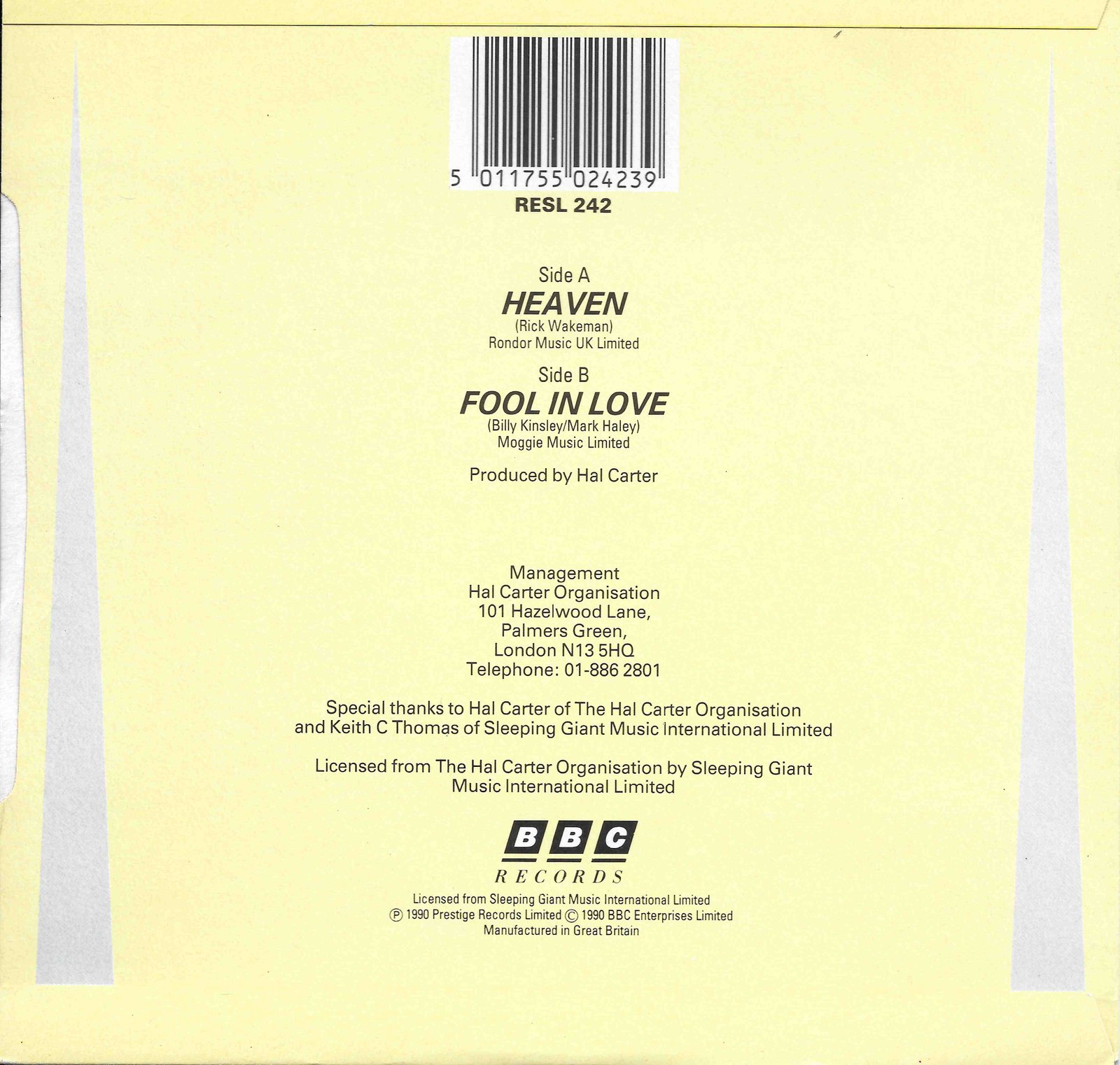 Back cover of RESL 242